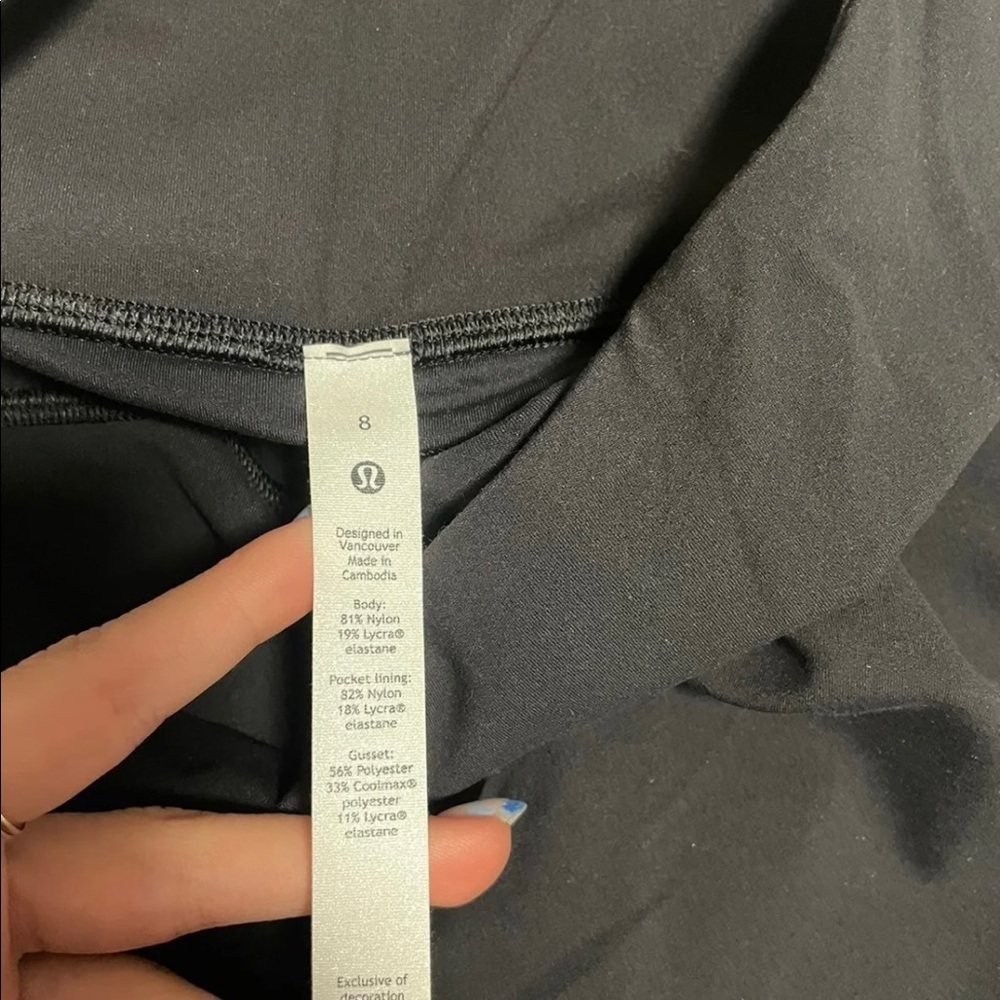 Lululemon Groove Pant in black size 8